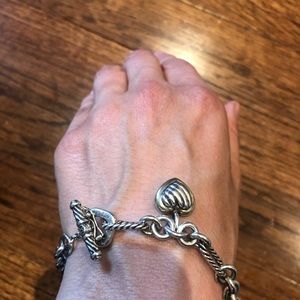 David Yurman Heart Charm Bracelet